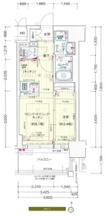 プレサンス新大阪ジェイズ【9階】の間取り