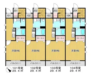 B’style土樋B棟.【1階】の間取り