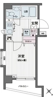エコロジー都立大学レジデンス【6階】の間取り