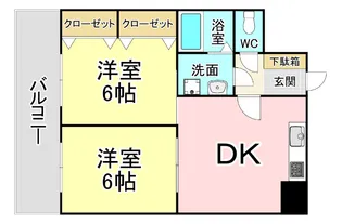 シャルム中島【7階】の間取り