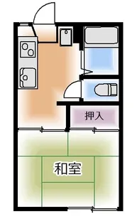 フォーブル山王【1階】の間取り