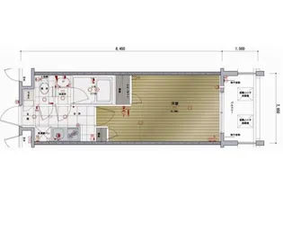 レジデンシャルヒルズ博多駅前弐番館【8階】の間取り