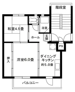 相武台第2 1105号棟【5階】の間取り