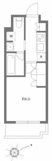 アジールコート東大井【3階】の間取り