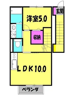 リベルテつきのわ【2階】の間取り