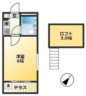 ジュネパレス習志野第8【2階】の間取り