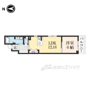 PEACEWELL四条【2階】の間取り