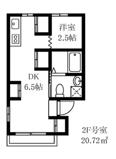 ルミナス渋谷本町【2階】の間取り