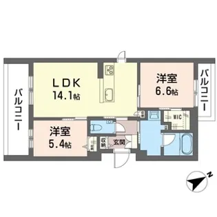 レガリータII【2階】の間取り
