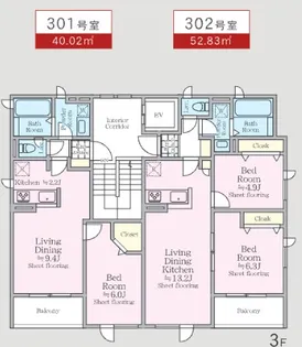 イデアル裕【3階】の間取り