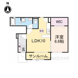 サニーセレノE【1階】の間取り