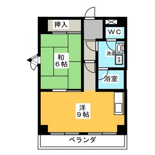 万豊ハイツ【7階】の間取り
