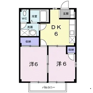 メゾンサンライズA【2階】の間取り