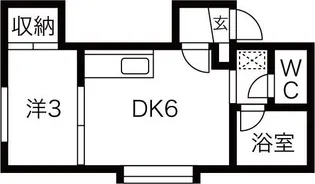 スプリーム豊平参番館【3階】の間取り