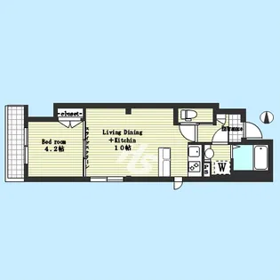 ラパルトマン富貴【2階】の間取り