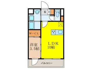 Alivis三国本町【9階】の間取り