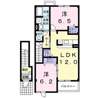 ファ-スト・ベル【2階】の間取り