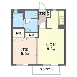 フローラII【2階】の間取り