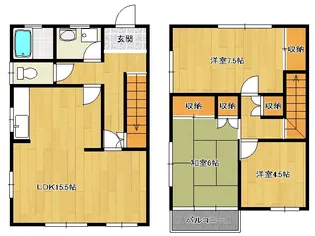 静岡県浜松市中央区蜆塚4【一戸建】の間取り