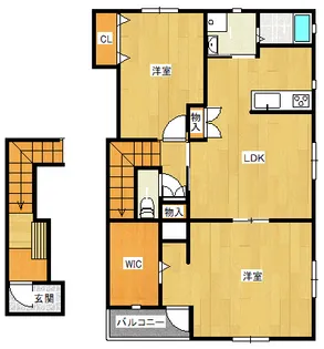 スマイル南鴨【2階】の間取り