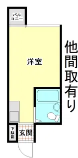 ウォルカマンション【6階】の間取り