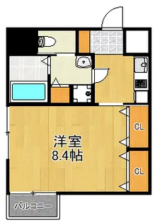 神奈川県川崎市中原区木月3【マンション】の間取り