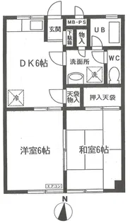サンロイヤル【2階】の間取り