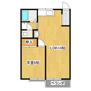 リディア赤坂【2階】の間取り