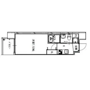 サムティ京橋Fluss【7階】の間取り