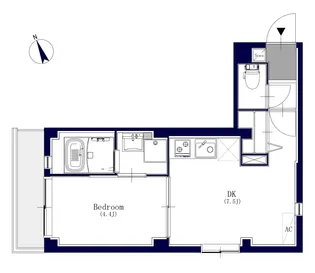 グランクルール桜新町【3階】の間取り