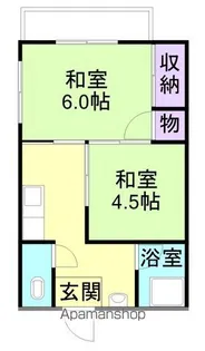 興里鈴丸ビル【4階】の間取り
