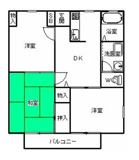 ナガオハイツ【2階】の間取り