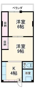 コーポラス井の元【4階】の間取り