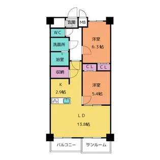 S-RESIDENCE神沢afford【7階】の間取り