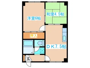 サンライズマンションII【4階】の間取り