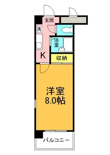 Lily-beさくら【8階】の間取り