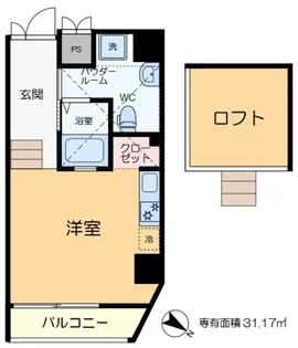 レイオーバー金町【4階】の間取り