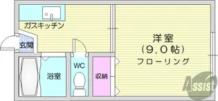 トゥインクルコート東黒松【1階】の間取り