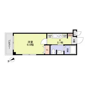 VUELIE市川【2階】の間取り