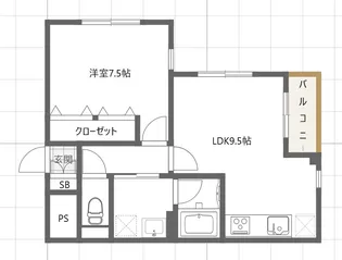 冨士プレジオ【1階】の間取り
