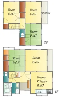 広島県廿日市市宮園6【一戸建】の間取り