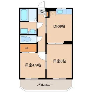 サンセール王子【3階】の間取り