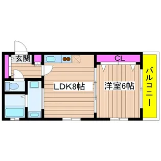 ラ・メゾンさくら【3階】の間取り