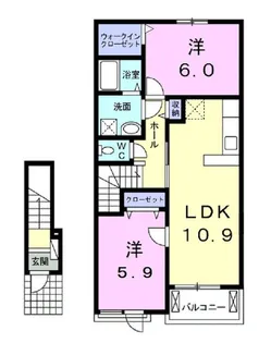 アブソリュート リーベ【2階】の間取り