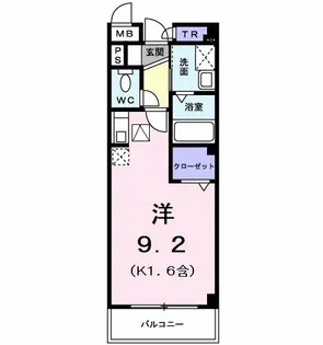 レジダンス上北台【1階】の間取り