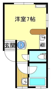 ヒルトップハイツ【1階】の間取り