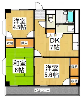 壱番館【1階】の間取り