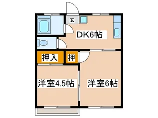 エコ-ハイツ【2階】の間取り