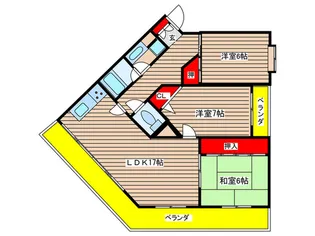 ラフィーネ静苑【3階】の間取り