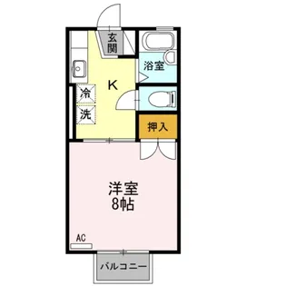 ドミール青笹A【1階】の間取り